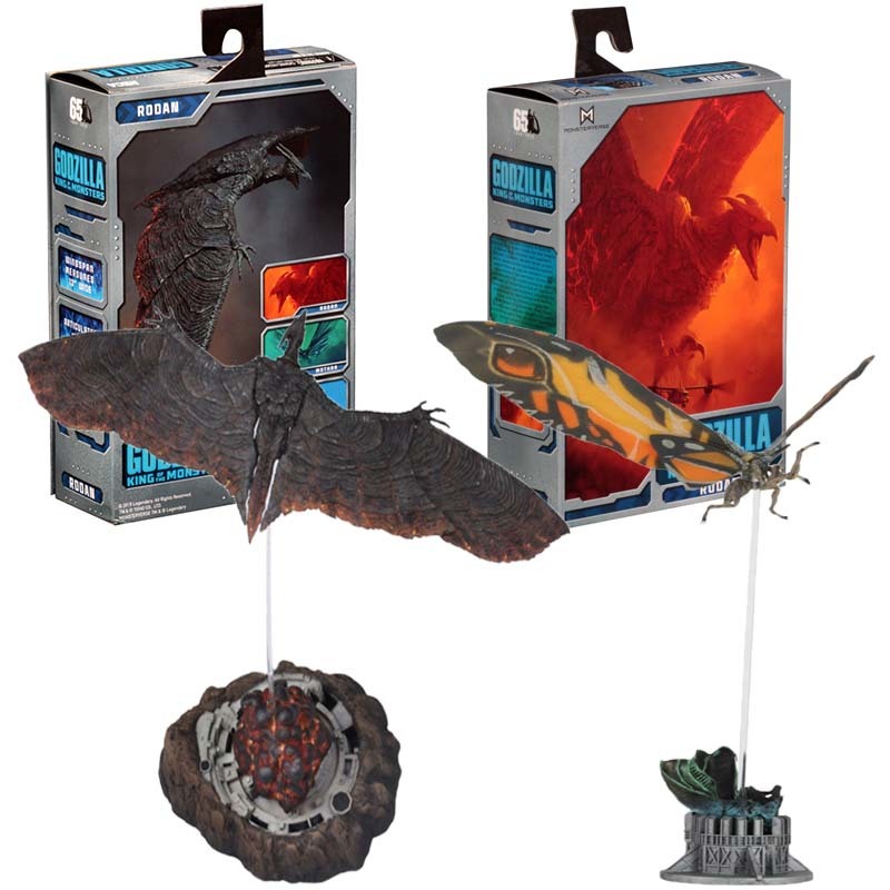 Model Kit Dinosaur Bandai - โมเดลฟิกเกอร์ PVC ของสะสมจากภาพยนตร์ก็อดซิลล่าใหม่ปี 2026 โรดันปะทะ มอธรา
