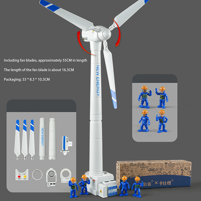 Model Kit Toy - ของเล่นจำลองกังหันลมสำหรับเด็ก - ชุดวิทยาศาสตร์ขนาดใหญ่