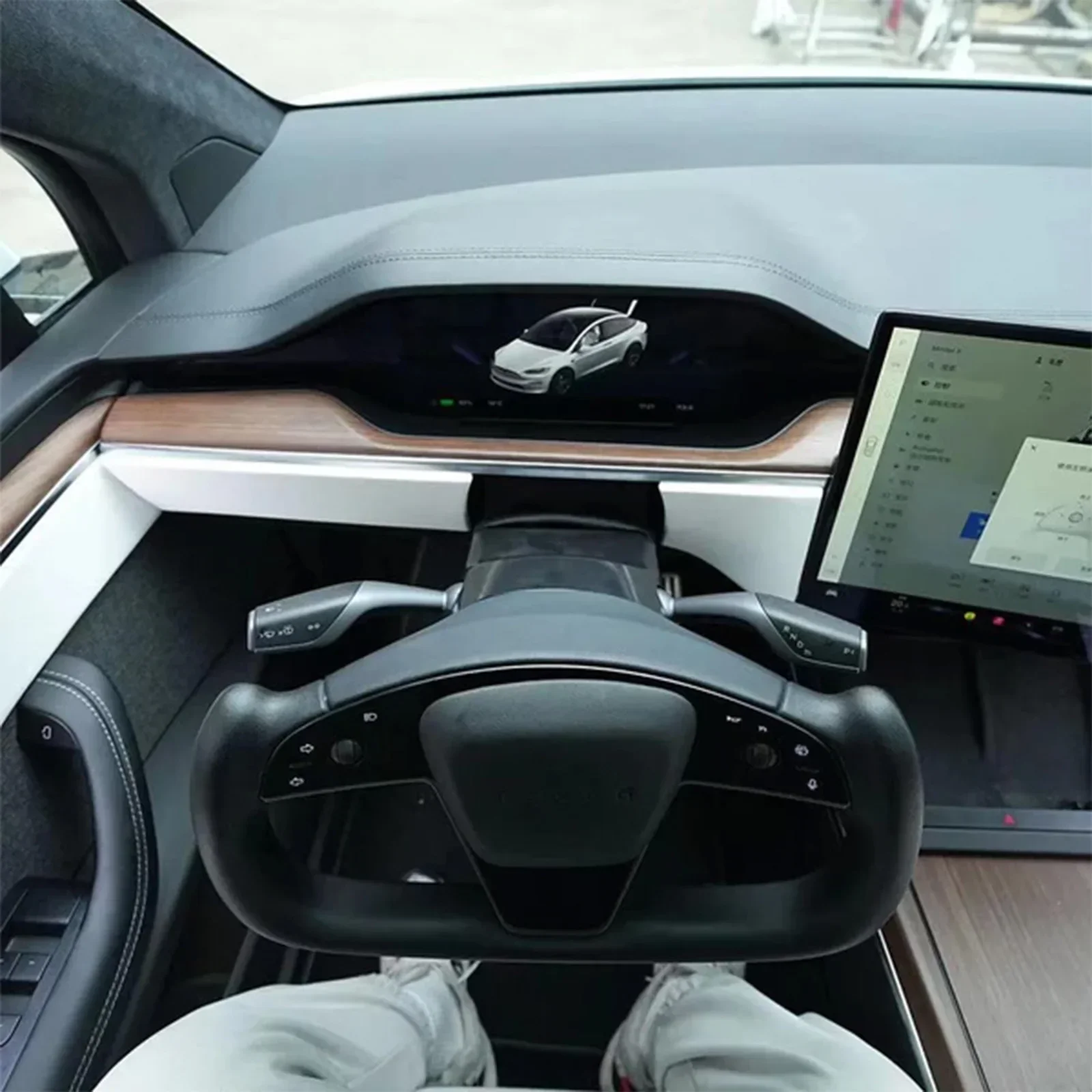 Model Kit Xà Nữ - ชุดคันเกียร์และคันโยกสัญญาณไฟเลี้ยว 2-in-1 สำหรับ Tesla Model S/X/3