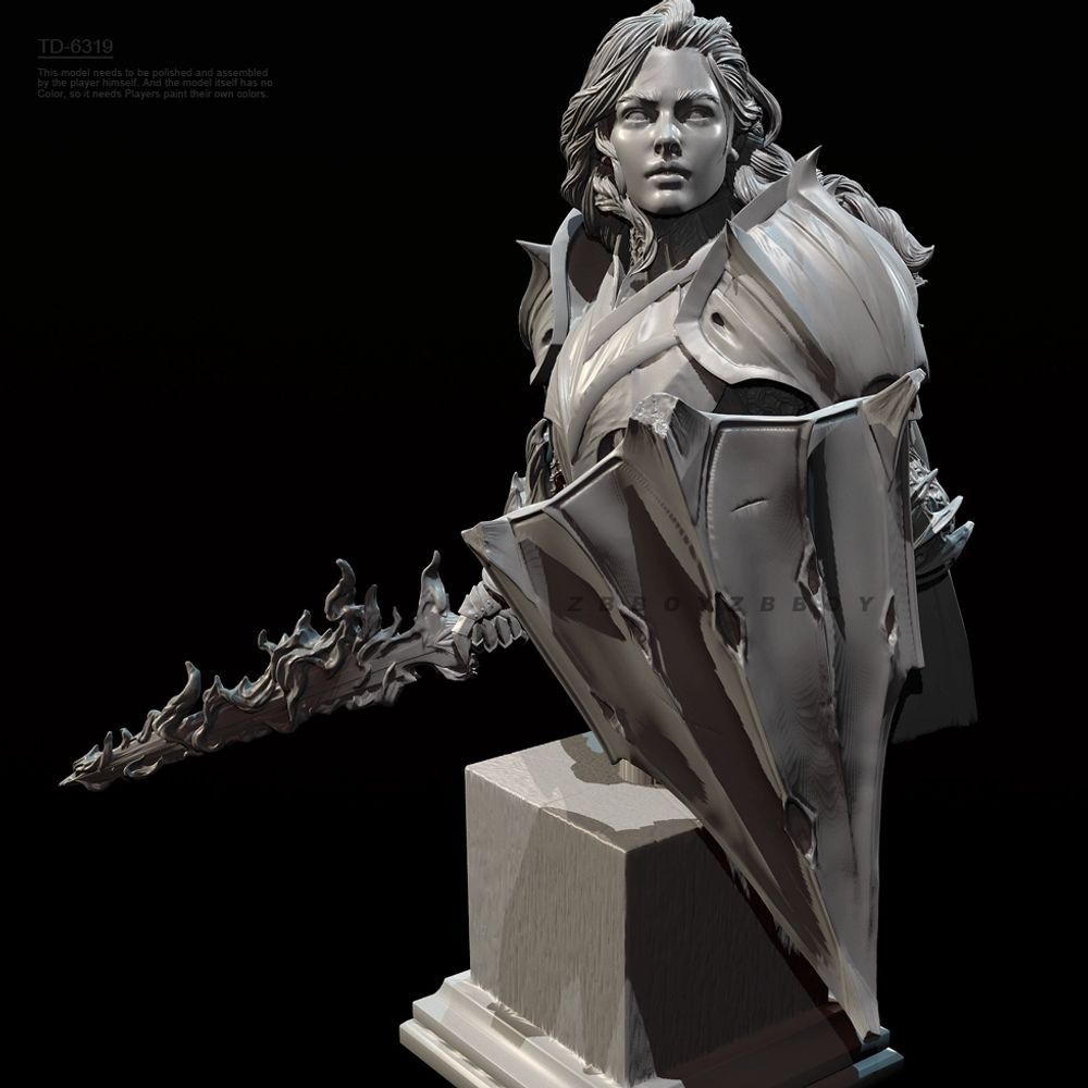 55 มม.70 มม.หน้าอกอัศวินหญิงเร - Model Kit Knight บทวิจารณ์และราคา