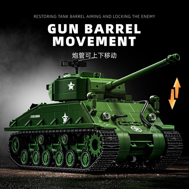 บล็อกตัวต่อรถถังขนาดกลาง M4 เช - Model Kit Runner บทวิจารณ์และราคา