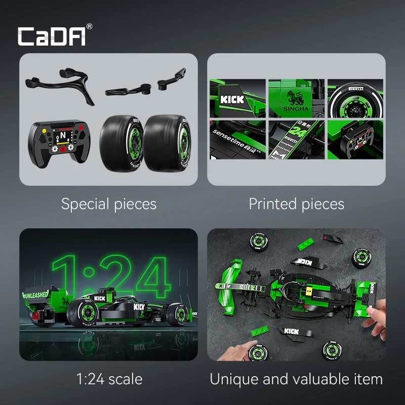 Cada MOC Sauber F1 Team C44 ชุ - Model Kit Formula 1 บทวิจารณ์และราคา