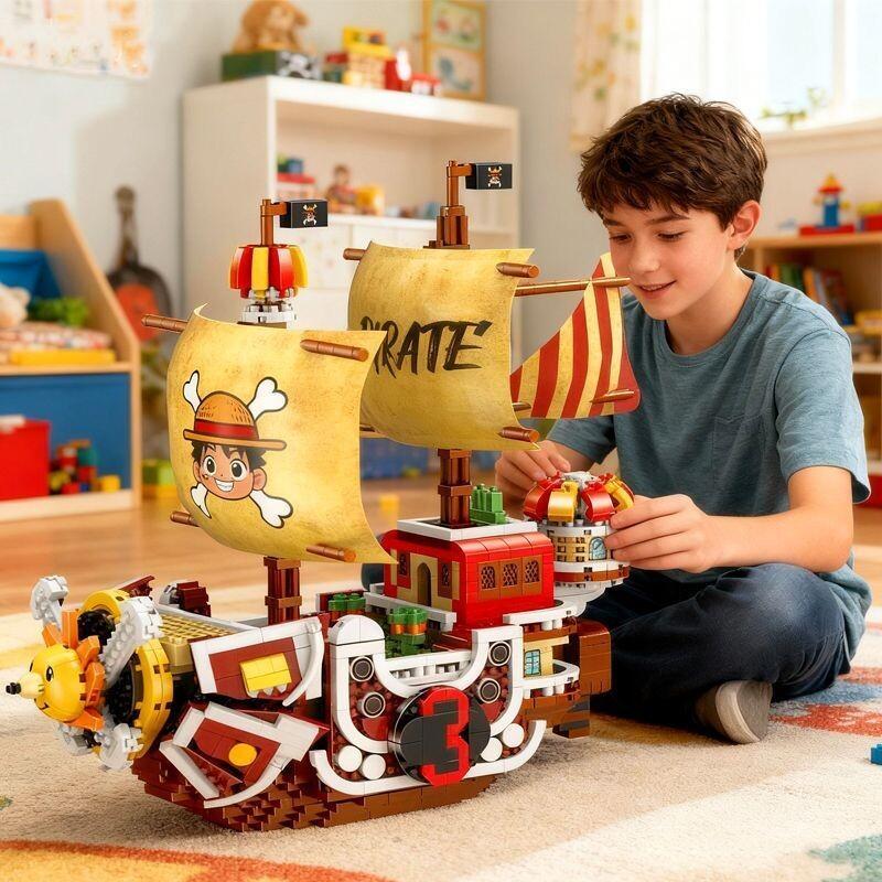 โมเดลตัวต่อเรือพันซันนี่ วันพี - Model Kit One Piece Ship บทวิจารณ์และราคา