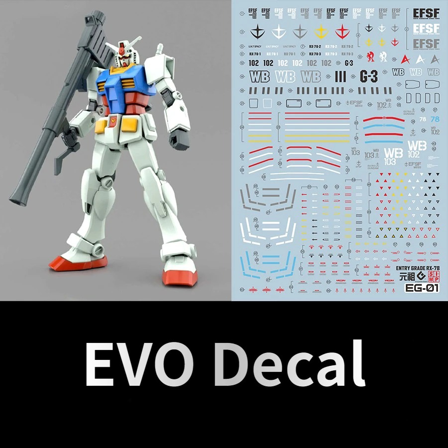 EVO EG-01 สติ๊กเกอร์กันน้ำเรือ - Model Kit Entry Grade บทวิจารณ์และราคา