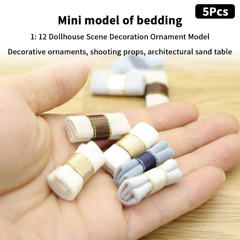 ชุดผ้าห่มจิ๋วสำหรับบ้านตุ๊กตา  - Model Kit Toy บทวิจารณ์และราคา